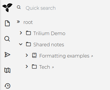 Shared Notes List