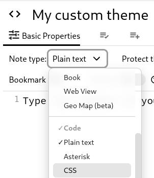 Creating a custom theme - User Guide